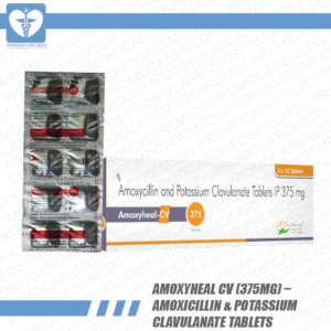 Amoxyheal CV (375mg) – Amoxicillin & Potassium Clavulanate Tablets