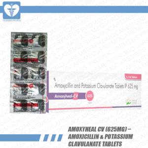 Amoxyheal CV (625mg) – Amoxicillin & Potassium Clavulanate Tablets