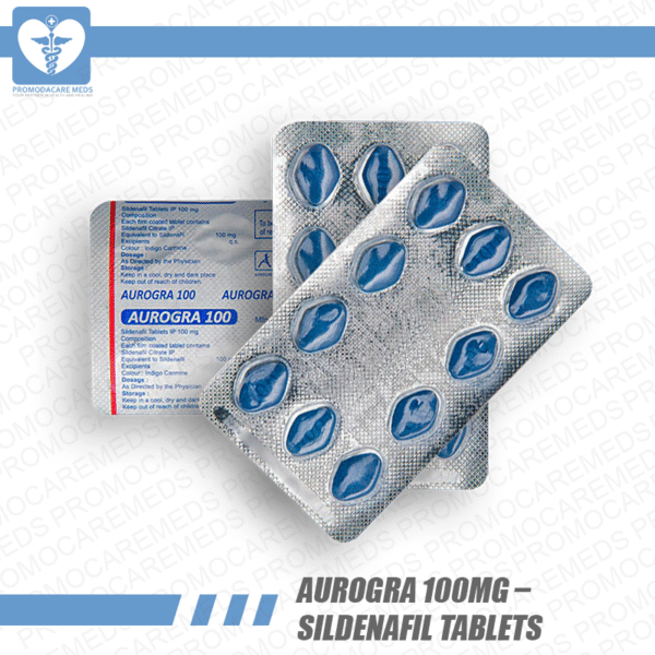 Aurogra 100mg – Sildenafil Tablets
