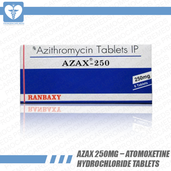 Azax 250mg – Atomoxetine Hydrochloride Tablets