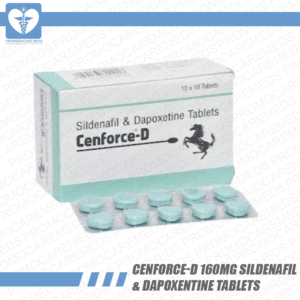 Cenforce-D 160mg Sildenafil & Dapoxentine Tablets