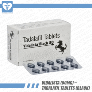 Vidalista (80mg) – Tadalafil Tablets (Black)